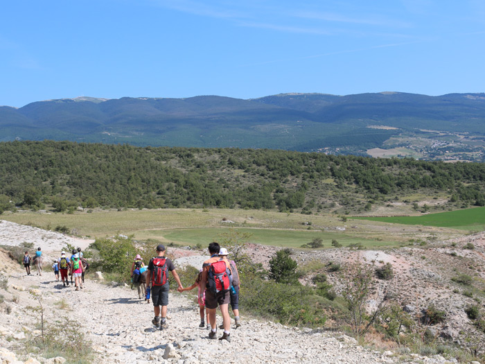 Paysage avec vue sur la montagne de Lure